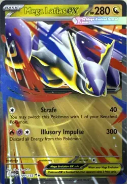 Mega Latias ex 100/132 Double Rare Mega Evolution Pokemon Near Mint - Image 1