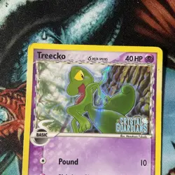 2006 Pokemon Ita Rare Holo Foil Treecko 68/100 Ex Guardians Of Crystals Stamped - Image 2
