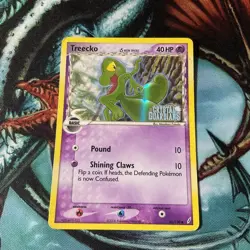 2006 Pokemon Ita Rare Holo Foil Treecko 68/100 Ex Guardians Of Crystals Stamped - Image 4