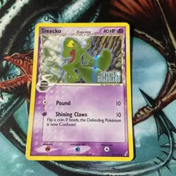2006 Pokemon Ita Rare Holo Foil Treecko 68/100 Ex Guardians Of Crystals Stamped - Image 5