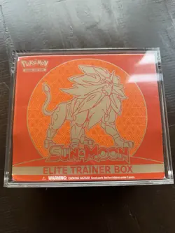 Pokemon TCG: Sun & Moon ETB (Solgaleo) - Factory Sealed - Acrylic Included - Image 1