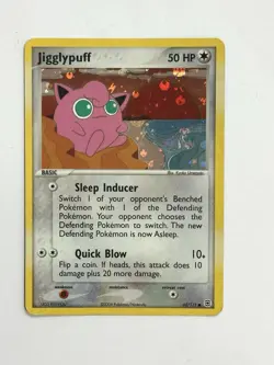 Pokemon Jigglypuff 65/112 Reverse Holo EX FireRed LeafGreen 2004 WOTC Era NM/NM- - Image 1