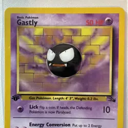 Gastly #33/62 - 1st Edition - Fossil - Rare - Base Set 1999 - Pokemon TCG - Image 3