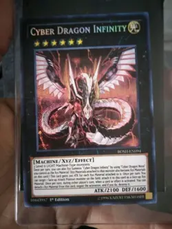 1996 1st Edition Cyber Dragon Infinity Yu-Gi-Oh BOSH-EN094 Secret Rare NM/MINT - Image 1