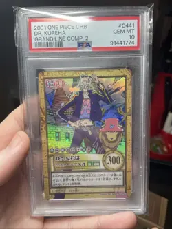 BANDAI One Piece Hyper Battle c441 Dr. Kureha HOLO FOIL Rare Vintage 2001 Comp! - Image 2
