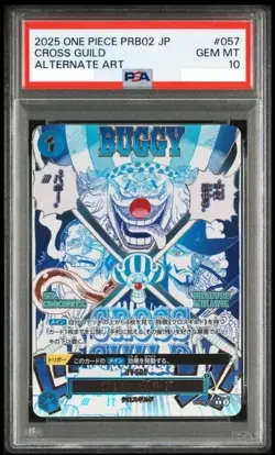 PSA 10 Cross Guild OP09-057 Buggy ONE PIECE Card The Best vol.2 PRB-02 Japanese - Image 1