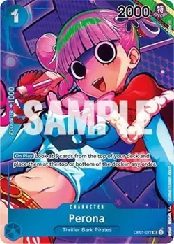 ***FOIL Perona Box Topper Romance Dawn OP01*** One Piece Kid Icarus - Image 1