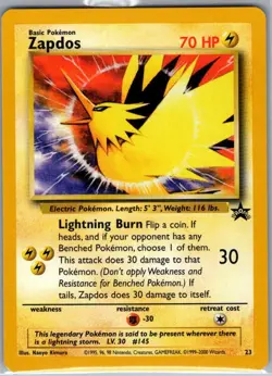 Zapdos 23 Non Holo WoTC Promo - Pokemon Card - NM - Image 1