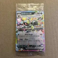 Pokemon Umbreon EX TCG Prismatic Evolutions Card 060/131 Stamped Sealed - Image 1