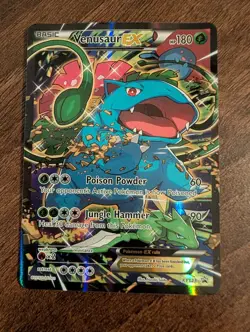 Venusaur EX XY123 Black Star Promo Full Art Standard Size Pokemon Card NM/LP - Image 1
