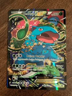 Venusaur EX XY123 Black Star Promo Full Art Standard Size Pokemon Card NM/LP - Image 2
