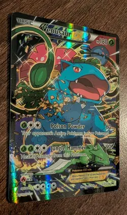 Venusaur EX XY123 Black Star Promo Full Art Standard Size Pokemon Card NM/LP - Image 3