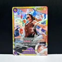 Monkey.D.Luffy EB02-061 SEC - One Piece TCG - English Card. Secret Rare - Image 1