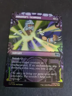 NM Showcase Foil Shredder's Technique, MTG, TMNT, TMT, Turtles 232 - Image 1