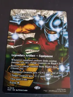 Raph's Jitte - Umezawa's Jitte (Borderless, 19, NM) Ninja TurtlesMTG TMT TMNT - Image 1