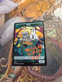 Wolf Token MTG Secret Lair - Pack Fresh - - Image 1