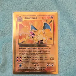 Pokemon Charizard 004/102 Metal Promo Holo 120 HP 100 Attack - Image 1