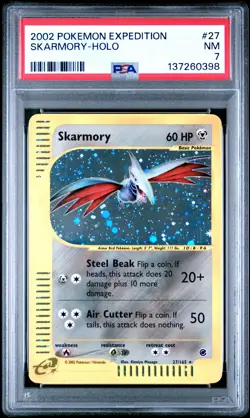 Skarmory Holo PSA 7 2002 Pokemon Expedition #27 - Image 1