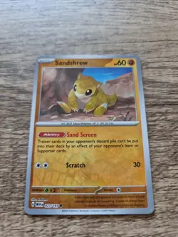 Sandshrew (Reverse Foil) - 027/165 - Common - Scarlet & Violet: 151 Pokemon TCG - Image 1