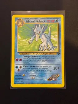 Sabrina’s Golduck 30/132 Pokemon Gym Challenge Unlimited Non Holo Rare - NM - Image 1