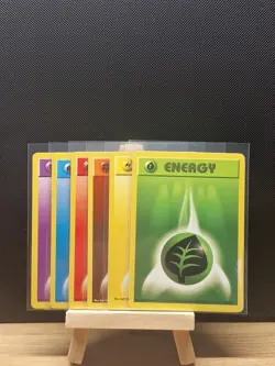 Pokemon TCG 1999 WOTC Base Set Shadowless Energy Set - Light Play To Near Mint - Image 1