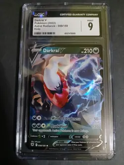 Pokemon TCG Darkrai V Astral Radiance 098/189 Holo Rare CGC 9 Mint - Image 1