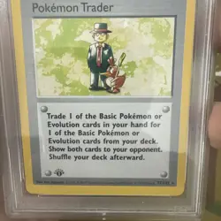 1999 Pokemon Game 1st Edition Pokemon Trader #77 PSA 6 - Image 3