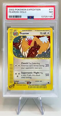 Pokemon Fearow #11/165 Holo Rare - 2002 Expedition Base Set - PSA 7 NM! - Image 1