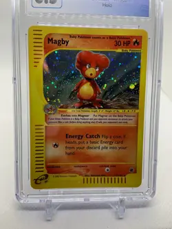 Magby Holo 17/165 2002 Pokemon Expedition CGC 8.5 - Image 3
