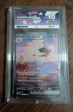 Charizard Ex 199/165 Scarlet & Violet 151 SIR Pokemon TCG - Ace 10 Gem Mint - Image 3