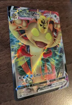 Meowth VMAX SWSH005 SWSH Black Star Promo STANDARD SIZE Pokemon TCG Near Mint - Image 3