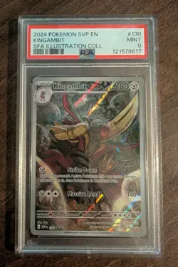 Kingambit SVP130 Shrouded Fable Illustration Promo Pokemon TCG PSA 9 MINT - Image 1