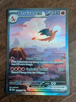 Charizard EX 199/165 SIR Pokemon 151 Scarlet & Violet Pokemon TCG English NM - Image 1