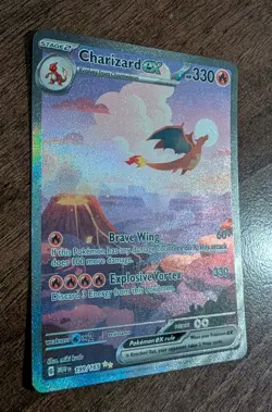 Charizard EX 199/165 SIR Pokemon 151 Scarlet & Violet Pokemon TCG English NM - Image 3
