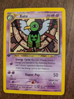 Xatu 52/75 Neo Discovery 1st Edition NM Condition Pokemon TCG 2000 - Image 1