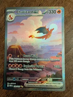 Charizard EX 199/165 SIR Pokemon 151 Scarlet & Violet Pokemon TCG NM - Image 1