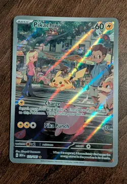 Pikachu 173/165 Pokemon 151 Illustration Rare English Pokemon TCG NM - Image 1