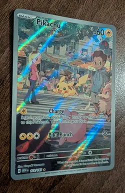 Pikachu 173/165 Pokemon 151 Illustration Rare English Pokemon TCG NM - Image 3