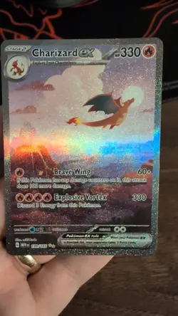 Charizard EX 199/165 SIR Pokemon 151 Scarlet & Violet Pokemon TCG English NM - Image 2