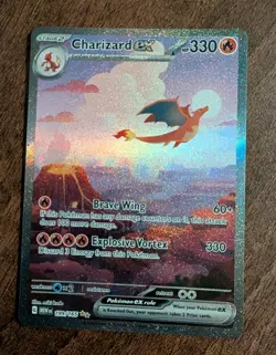 Charizard EX 199/165 SIR Pokemon 151 Scarlet & Violet Pokemon TCG English NM - Image 3
