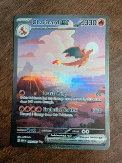Charizard EX 199/165 SIR Pokemon 151 Scarlet & Violet Pokemon TCG English NM - Image 1