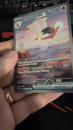 Charizard EX 199/165 SIR Pokemon 151 Scarlet & Violet Pokemon TCG English NM - Image 2