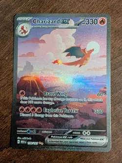 Charizard EX 199/165 SIR Pokemon 151 Scarlet & Violet Pokemon TCG English NM - Image 3