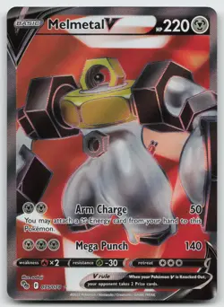 Melmetal V (Full Art) Pokemon GO Metal Ultra Rare 075/078 NM - Image 1