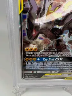 Pikachu & Zekrom GX Pokemon TCG Black Star Promo SM168 Tag Team PSA 9 Mint - Image 3