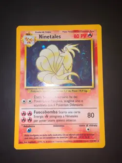 Carta Pokemon Ninetales 12/102 Set Base Holo - Image 1