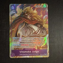 Bandai Vinsmoke Judge Alternate Art Foil OP06-062 Super Rare One Piece CCG - Image 1
