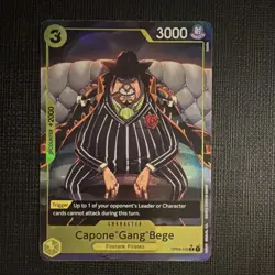 Namco Capone "Gang" Bege Alternate Art Foil Rare OP04-100 One Piece CCG 3000 Po… - Image 1