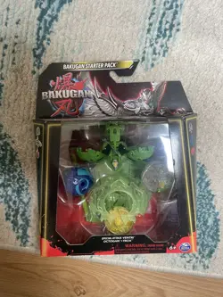 NEW Bakugan Starter 3 Pack Special Attack Ventri, Octogan, Trox w Trading Cards - Image 1
