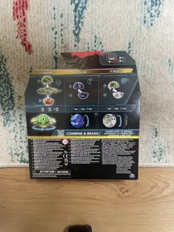 NEW Bakugan Starter 3 Pack Special Attack Ventri, Octogan, Trox w Trading Cards - Image 2